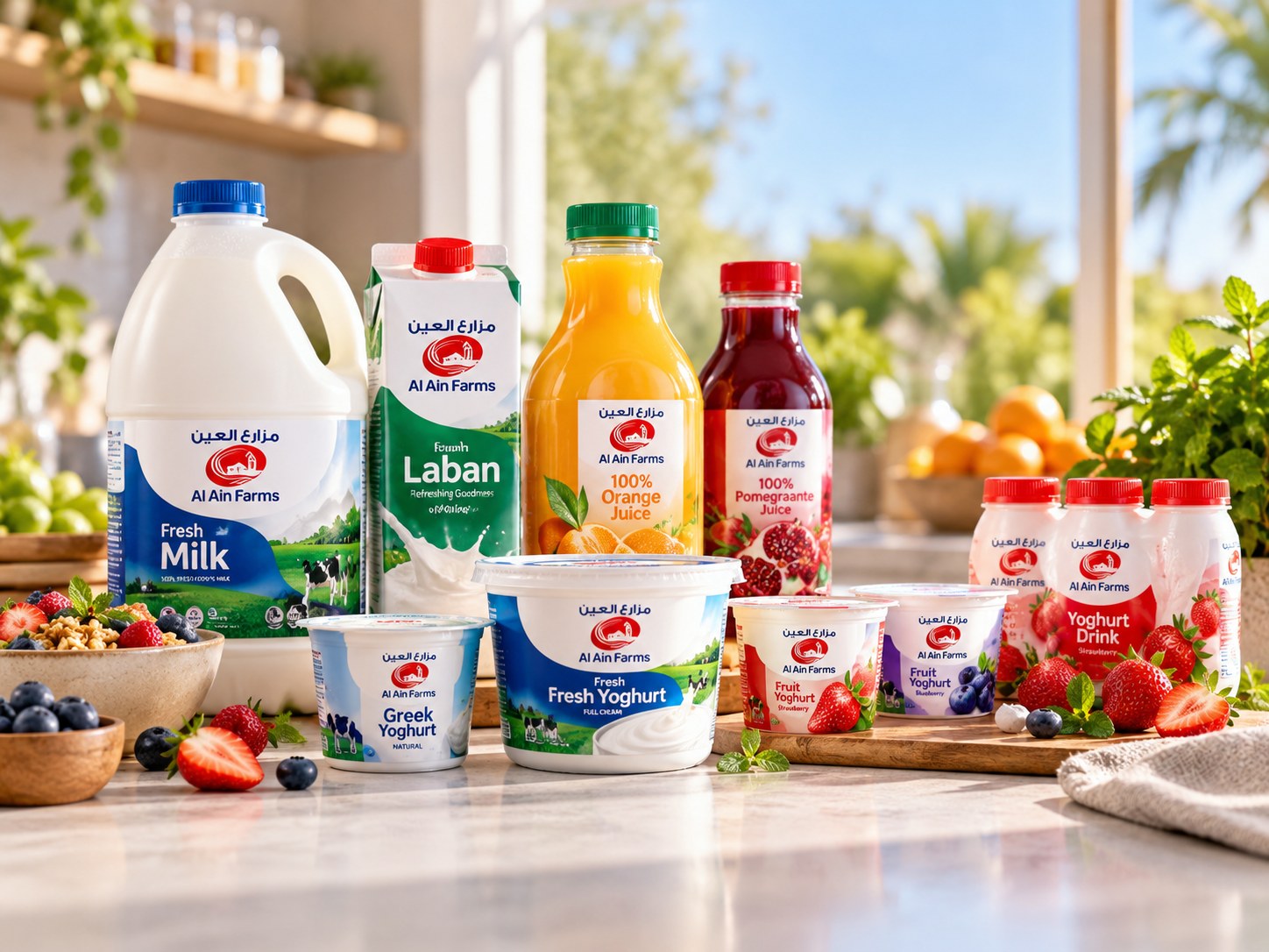 Illustrated channel and execution concept for Al Ain Farms