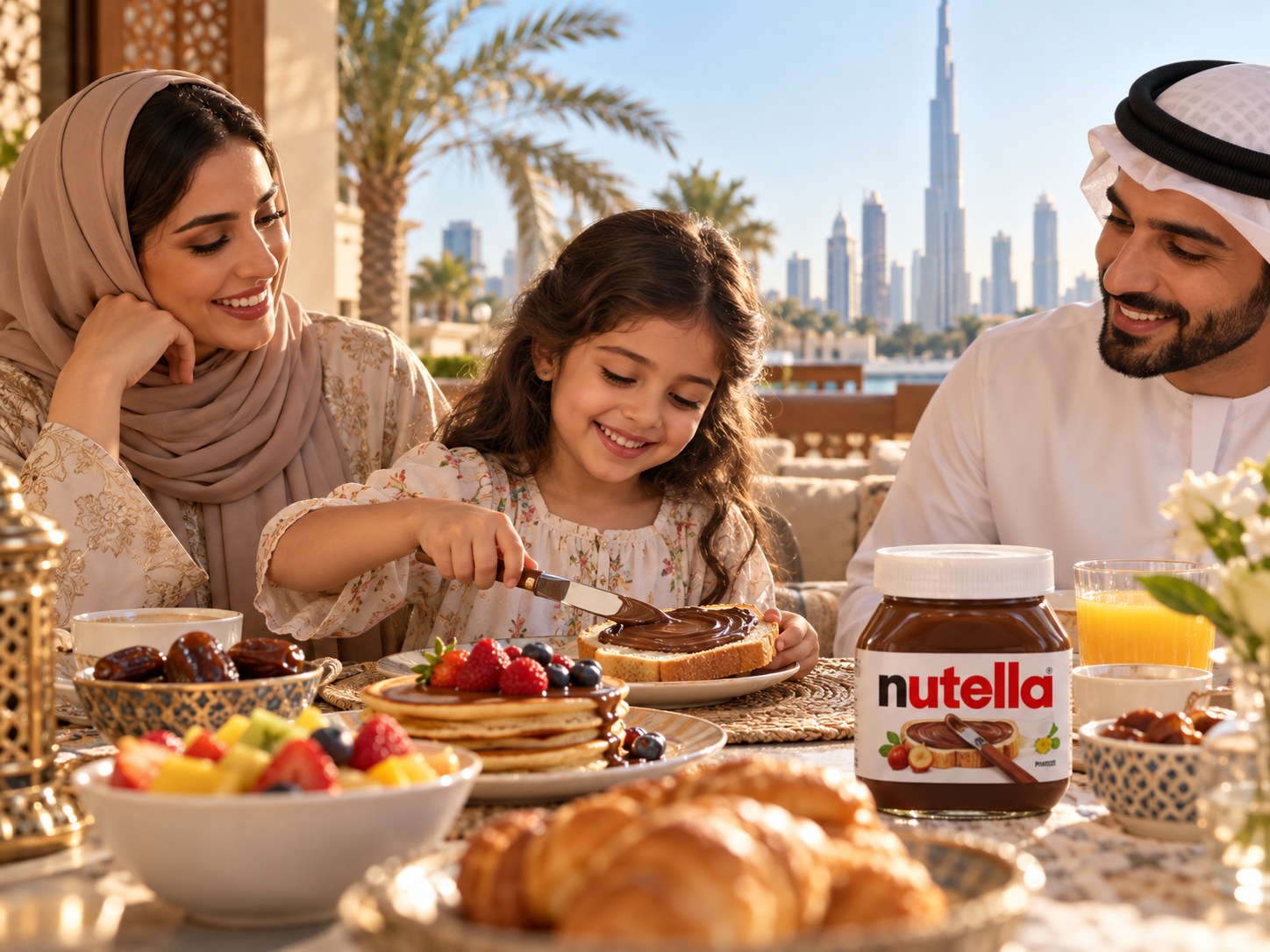 Illustrated channel and execution concept for Nutella